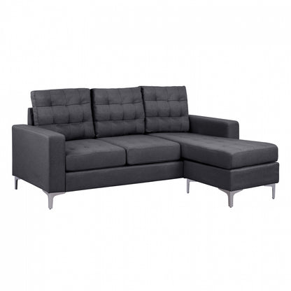 Reversible Corner Sofa Santino Hm3152.01 Grey Fabrix 192x129x82cm