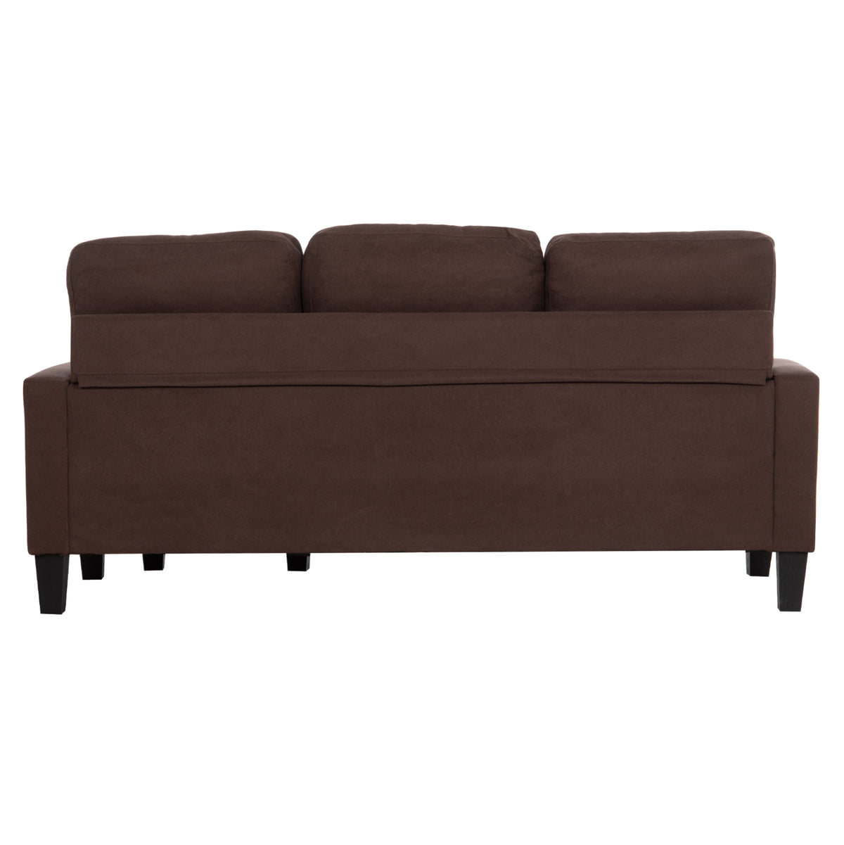 Corner Sofa Reversible Meggy Hm3297.12 Brown Fabric 184.5x129x86hcm.