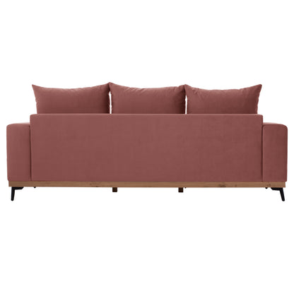 Portofino Corner Sofa, Dusty Pink, High Leg, 2pcs, Interchangeable, Stain-resistant, And Water-repellent Fab