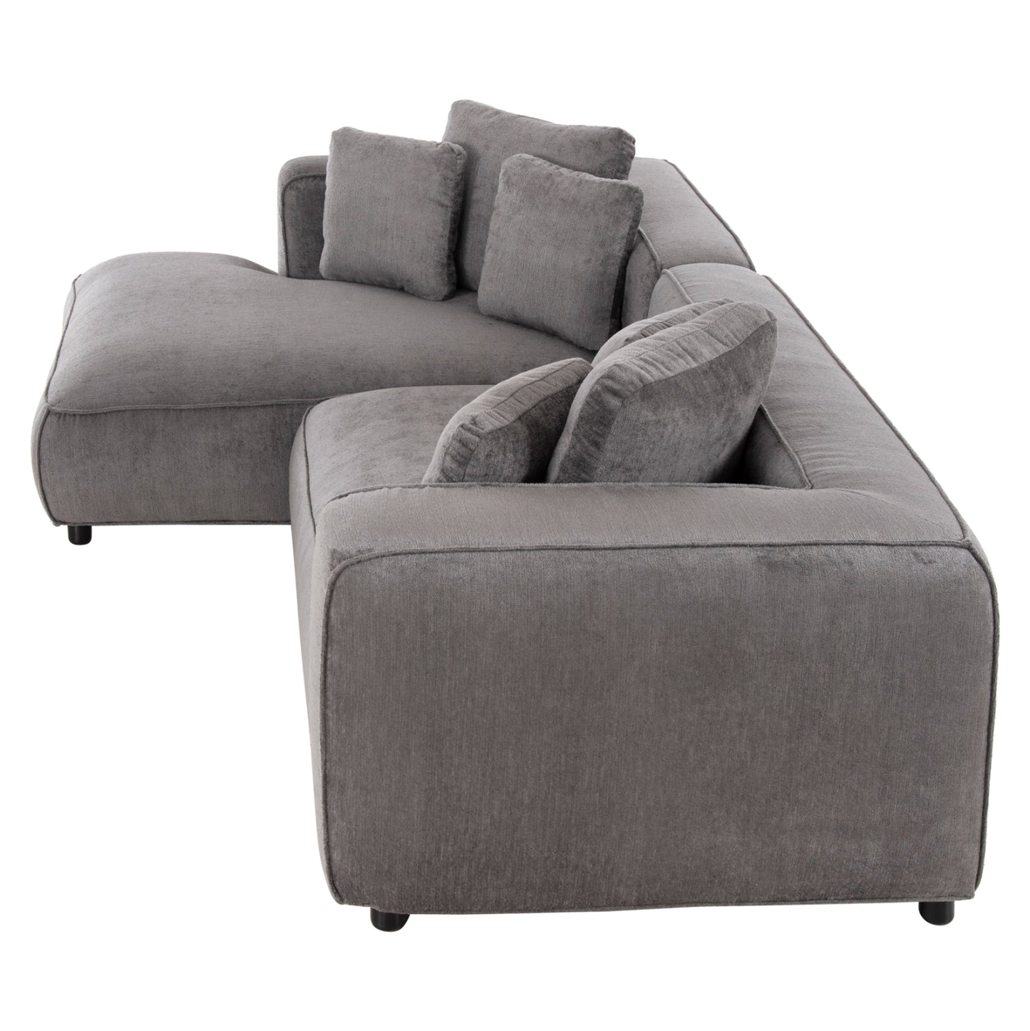 Corner Sofa (left) 3-seater Grace Hm3280.03l Grey Fabric 252x105-160x70-90hcm.