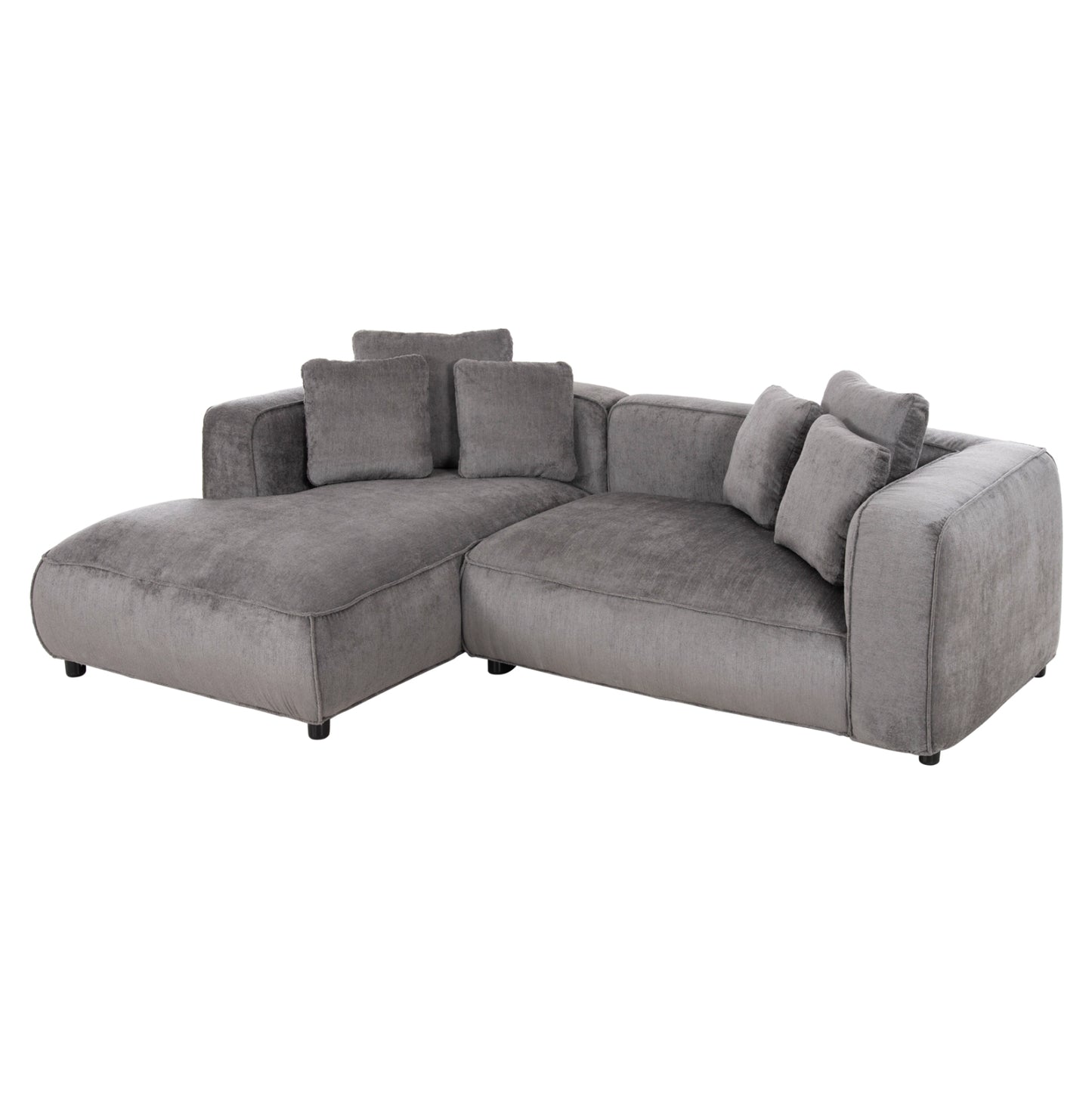 Corner Sofa (left) 3-seater Grace Hm3280.03l Grey Fabric 252x105-160x70-90hcm.
