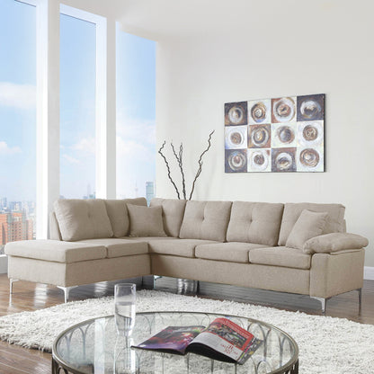 Corner Left Sofa Hm3086l Beige 282x197x90 Cm