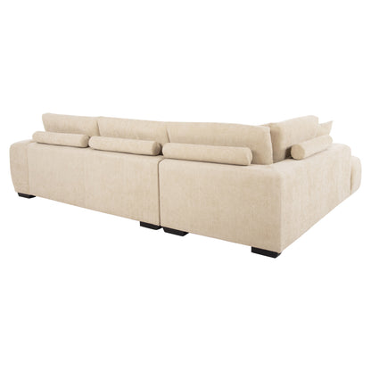 Corner Sofa (left) Coven Hm3266.01l Ecru Fabric 298x102-208x85hcm.