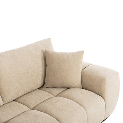 Corner Sofa (left) Coven Hm3266.01l Ecru Fabric 298x102-208x85hcm.