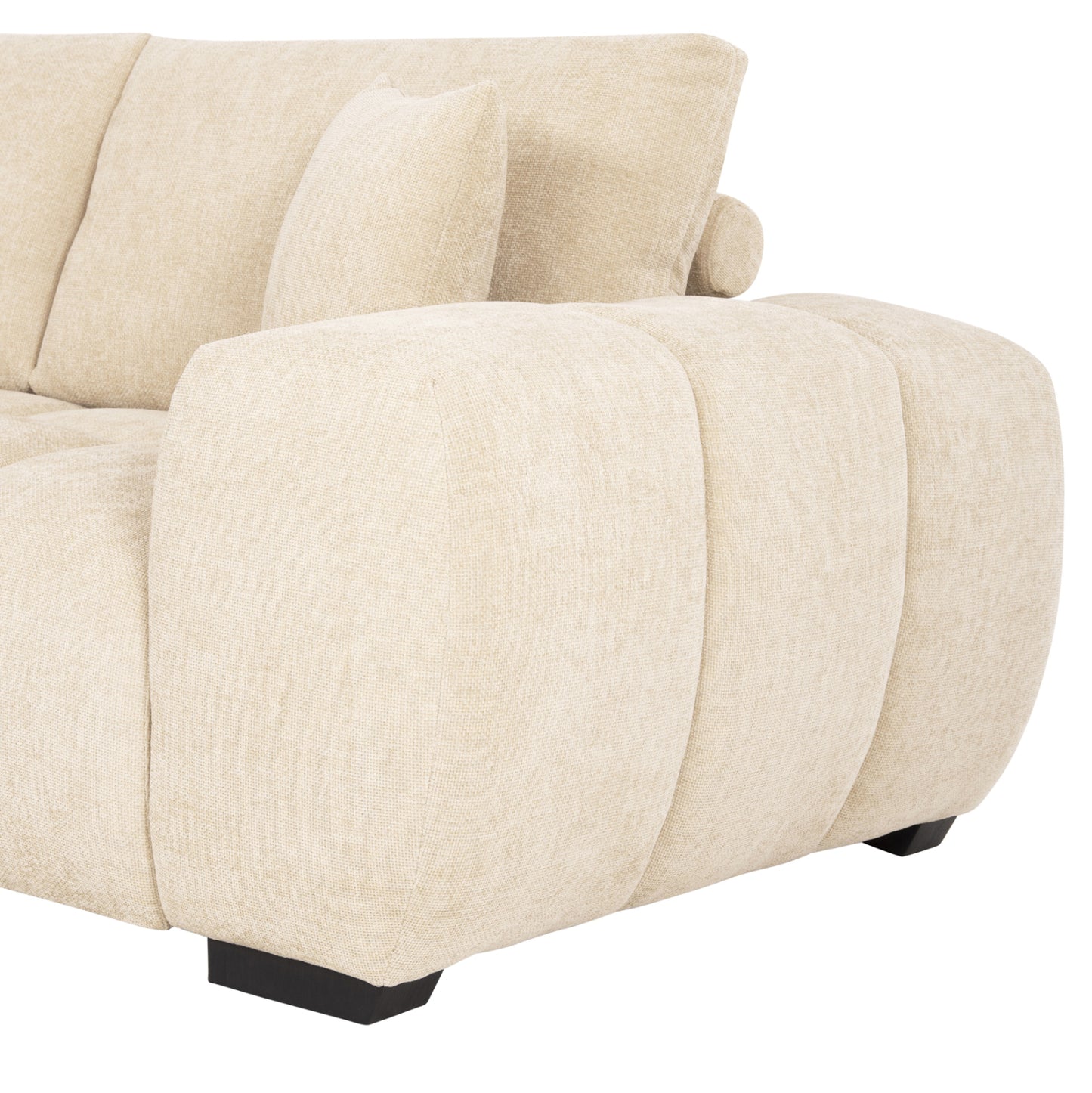 Corner Sofa (left) Coven Hm3266.01l Ecru Fabric 298x102-208x85hcm.