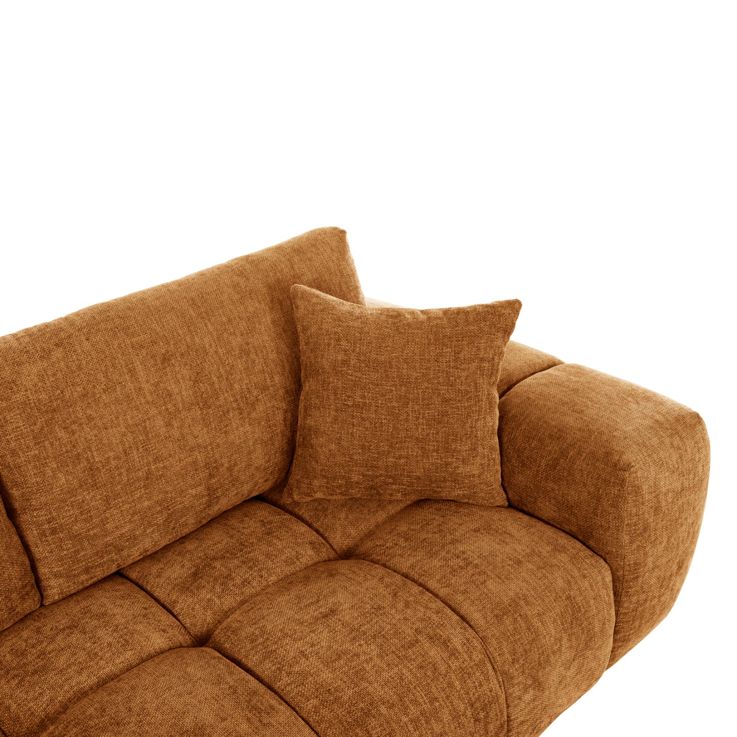 Corner Sofa (left) Coven Hm3266.02l Brick Red Fabric 298x102-208x85hcm.