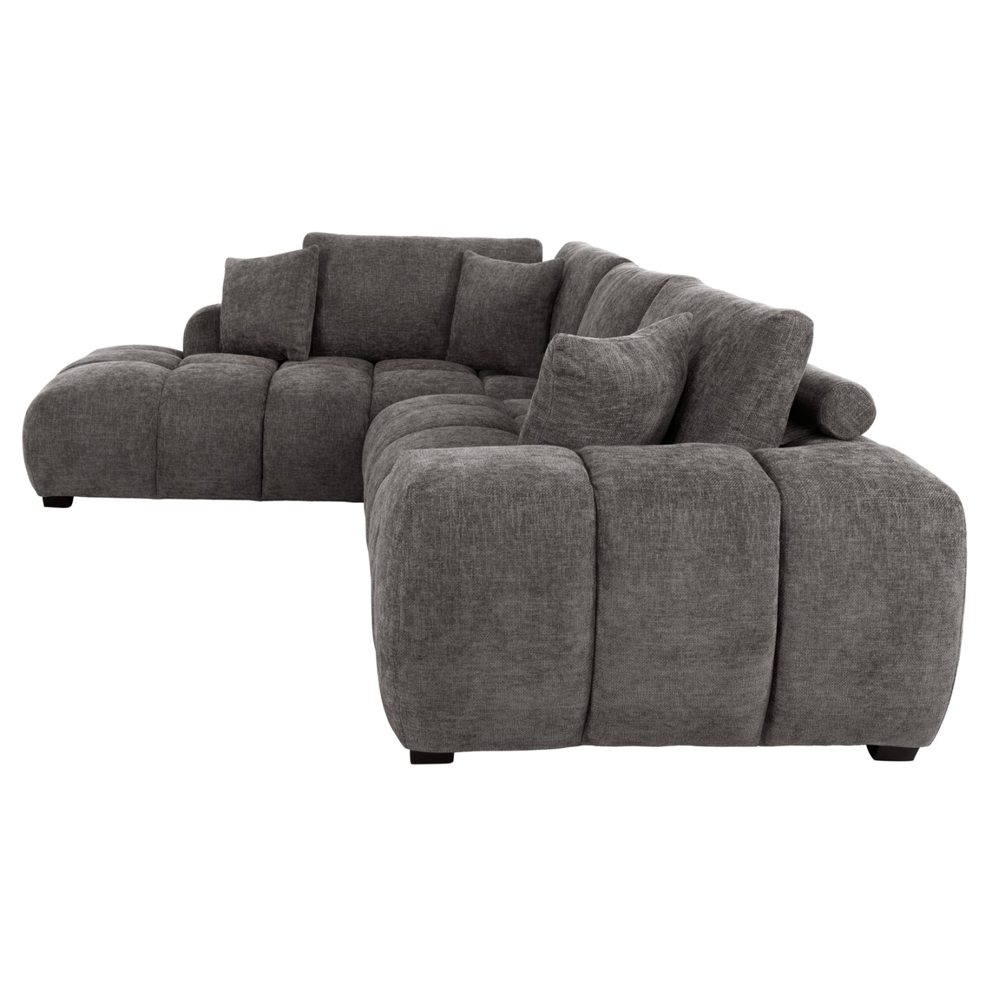 Corner Sofa (left) Coven Hm3266.03l Dark Grey Fabric 298x102-208x85hcm.