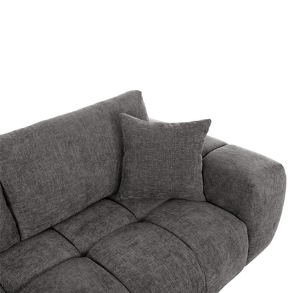 Corner Sofa (left) Coven Hm3266.03l Dark Grey Fabric 298x102-208x85hcm.