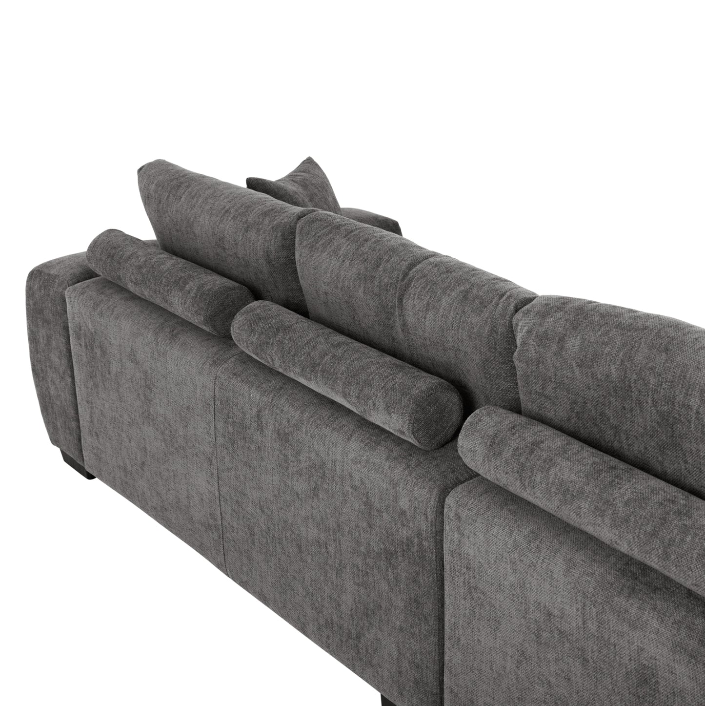 Corner Sofa (left) Coven Hm3266.03l Dark Grey Fabric 298x102-208x85hcm.