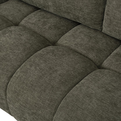 Corner Sofa (left) Coven Hm3266.04l Green Fabric 298x102-208x85hcm.
