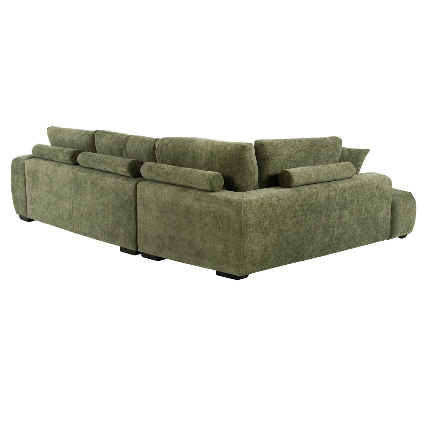 Corner Sofa (left) Coven Hm3266.14l Green Fabric 298x102-208x85hcm.