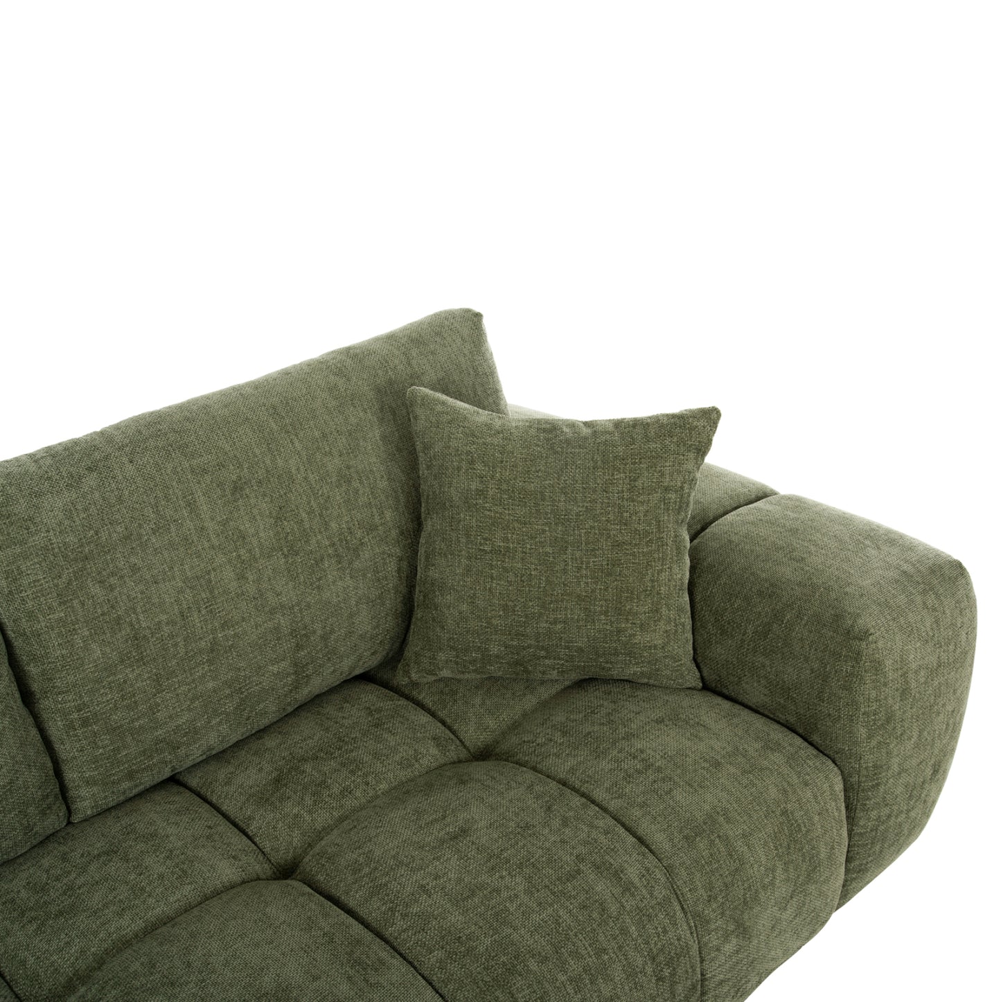 Corner Sofa (left) Coven Hm3266.14l Green Fabric 298x102-208x85hcm.