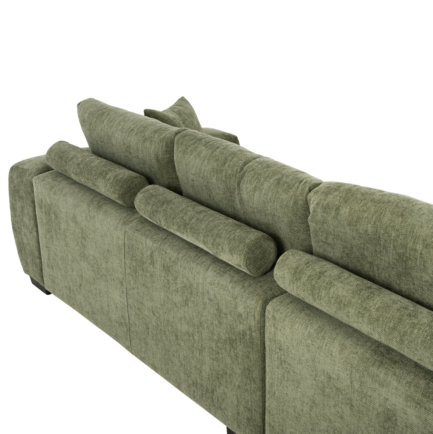 Corner Sofa (left) Coven Hm3266.14l Green Fabric 298x102-208x85hcm.