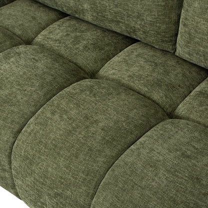 Corner Sofa (left) Coven Hm3266.14l Green Fabric 298x102-208x85hcm.