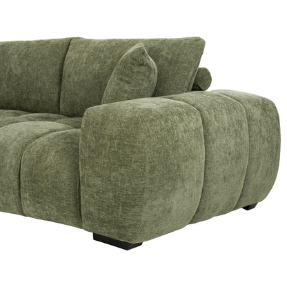 Corner Sofa (left) Coven Hm3266.14l Green Fabric 298x102-208x85hcm.