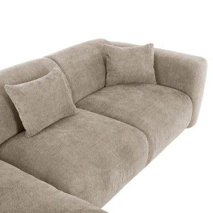 Corner Sofa (left) Bricken Hm3275.01l Beige Fabric 110-282x98-160x72hcm.