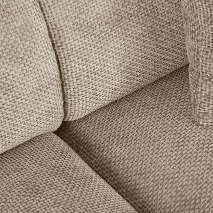 Corner Sofa (left) Bricken Hm3275.01l Beige Fabric 110-282x98-160x72hcm.