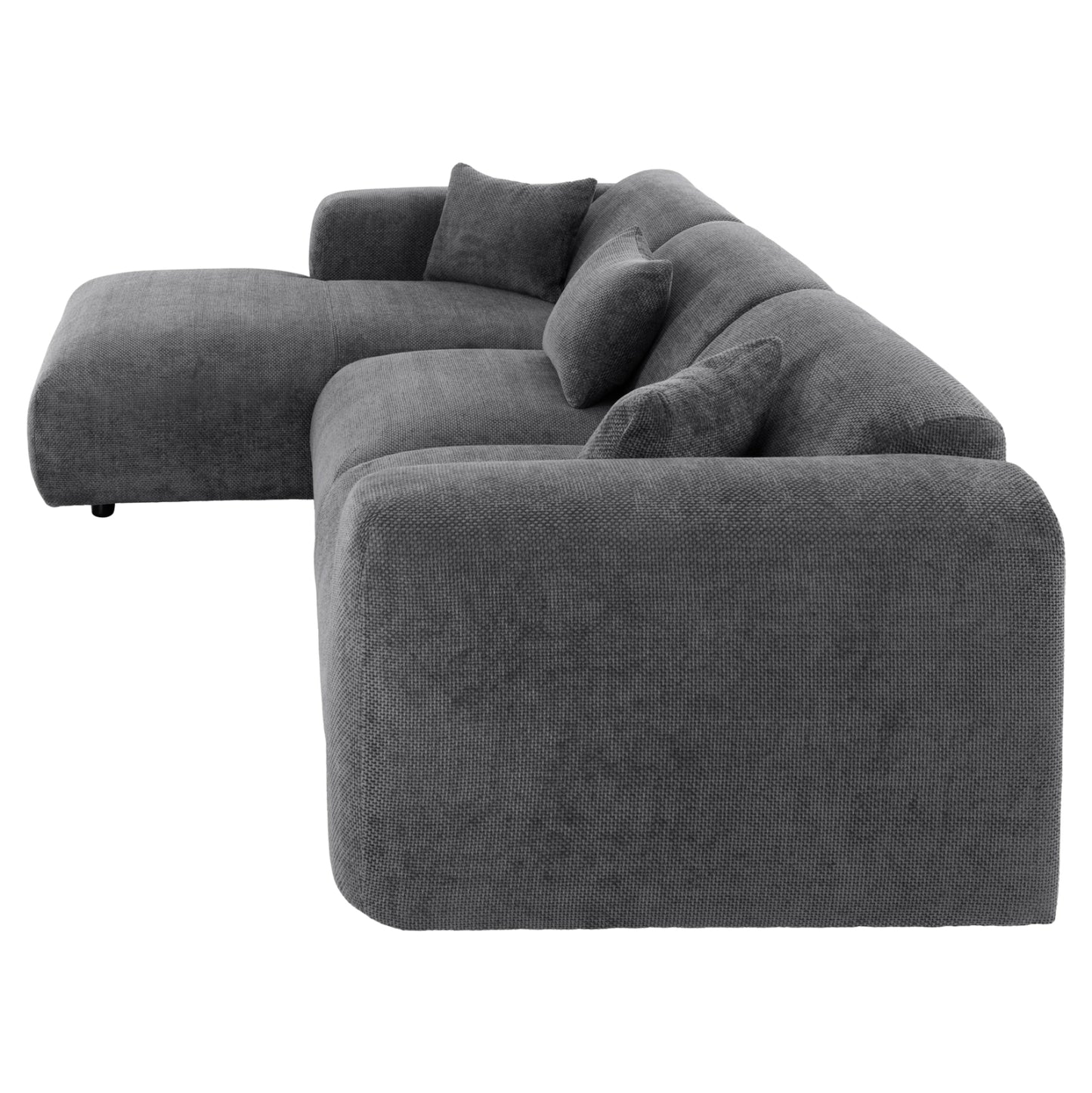 Corner Sofa (left) Bricken Hm3275.04l Anthracite Fabric 110-282x98-160x72hcm.