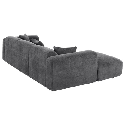 Corner Sofa (left) Bricken Hm3275.04l Anthracite Fabric 110-282x98-160x72hcm.