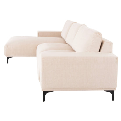 Corner Sofa (left) Noa Hm3278.01l Ecru Fabric 288x90-157x67-80hcm.
