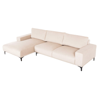 Corner Sofa (left) Noa Hm3278.01l Ecru Fabric 288x90-157x67-80hcm.