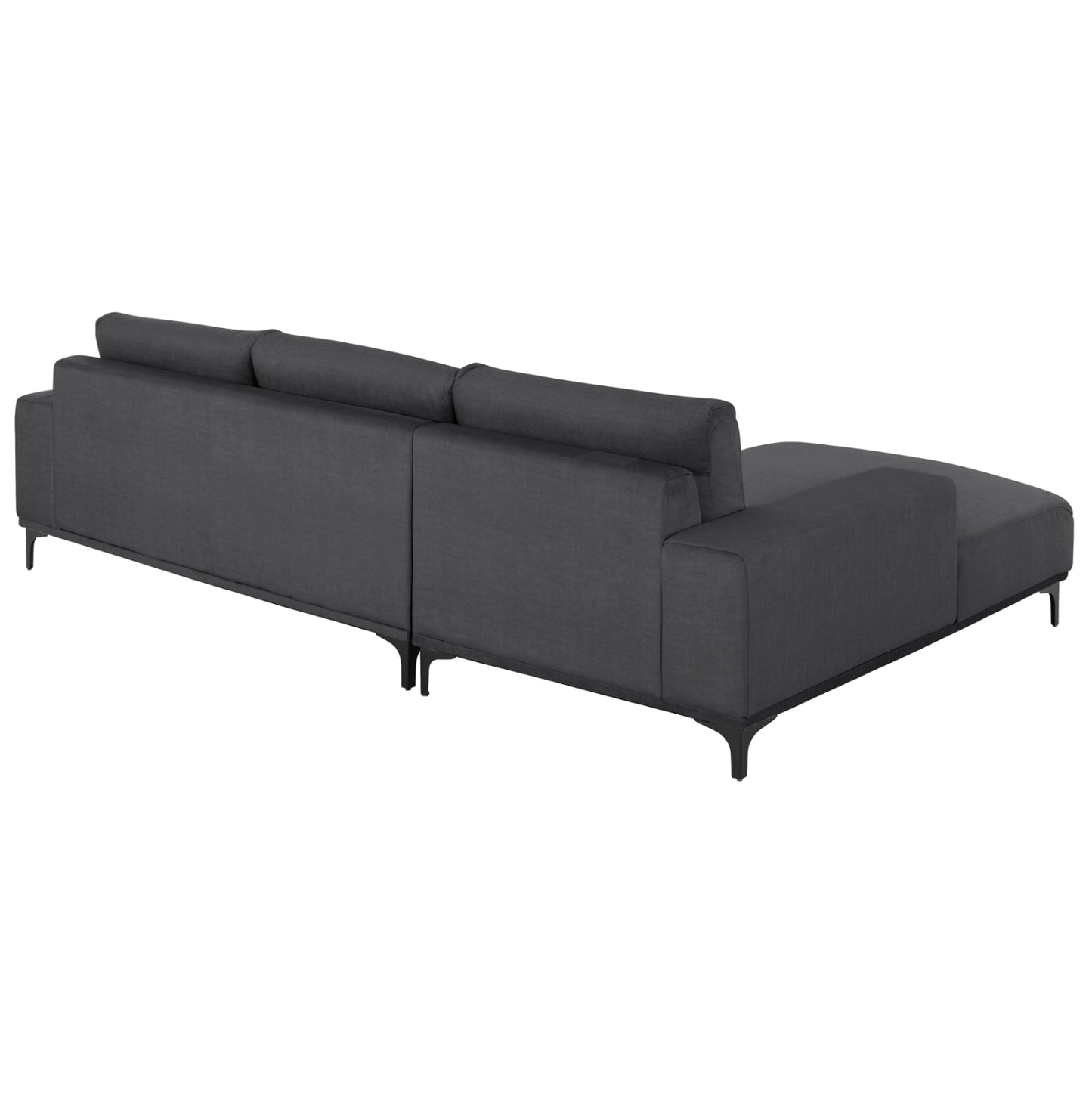 Corner Sofa (left) Noa Hm3278.02l Anthracite Fabric 288x90-157x67-80hcm.