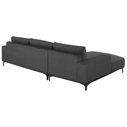 Corner Sofa (left) Noa Hm3278.02l Anthracite Fabric 288x90-157x67-80hcm.