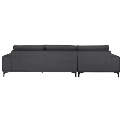 Corner Sofa (left) Noa Hm3278.02l Anthracite Fabric 288x90-157x67-80hcm.