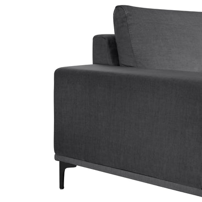 Corner Sofa (left) Noa Hm3278.02l Anthracite Fabric 288x90-157x67-80hcm.