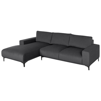 Corner Sofa (left) Noa Hm3278.02l Anthracite Fabric 288x90-157x67-80hcm.