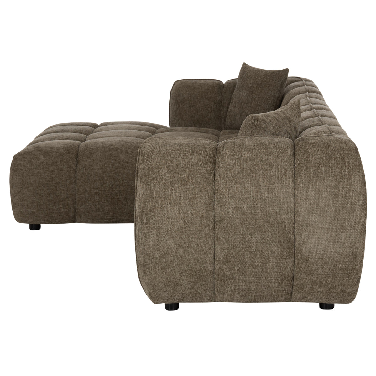 Corner Sofa (left) Lykke Hm3326.03l Green Fabric 280x83-160(chaise)x80hcm.
