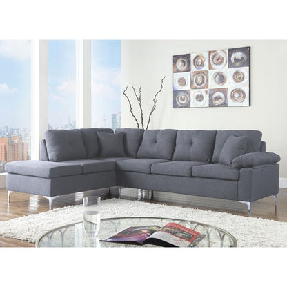 Left Corner Sofa 282x197x90h Cm Hm3087l Grey