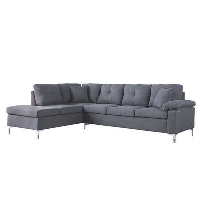 Left Corner Sofa 282x197x90h Cm Hm3087l Grey