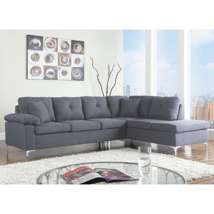 Corner Right Sofa 282x197x90h Cm Hm3087r Grey