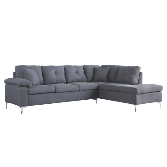 Corner Right Sofa 282x197x90h Cm Hm3087r Grey