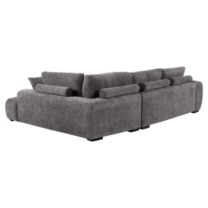 Corner Sofa (right) Coven Hm3266.03r Dark Grey Fabric 298x102-208x85hcm.