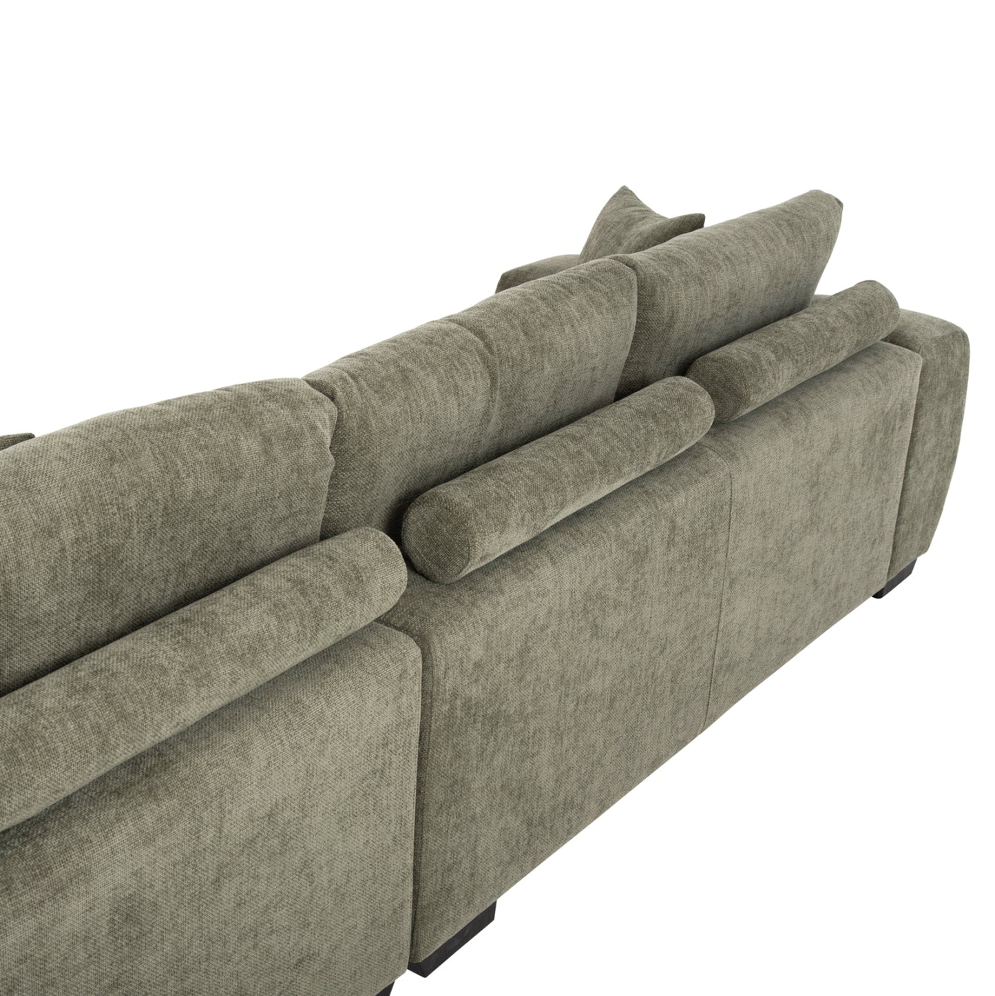Corner Sofa (right) Coven Hm3266.04r Green Fabric 298x102-208x85hcm.