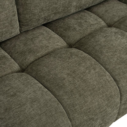 Corner Sofa (right) Coven Hm3266.04r Green Fabric 298x102-208x85hcm.