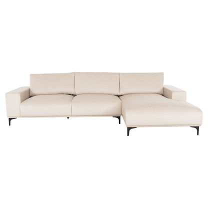 Corner Sofa (right) Noa Hm3278.01r Ecru Fabric 288x90-157x67-80hcm.
