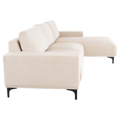 Corner Sofa (right) Noa Hm3278.01r Ecru Fabric 288x90-157x67-80hcm.