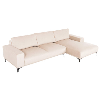 Corner Sofa (right) Noa Hm3278.01r Ecru Fabric 288x90-157x67-80hcm.