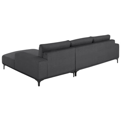 Corner Sofa (right) Noa Hm3278.02r Anthracite Fabric 288x90-157x67-80hcm.