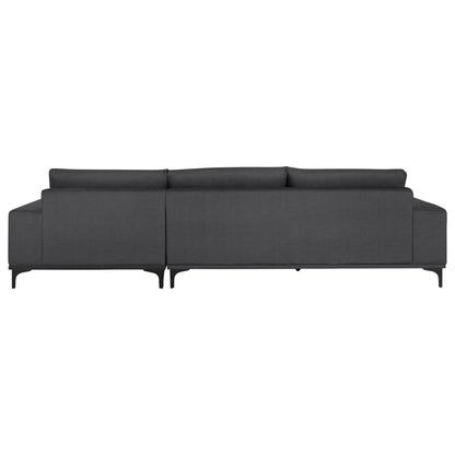 Corner Sofa (right) Noa Hm3278.02r Anthracite Fabric 288x90-157x67-80hcm.