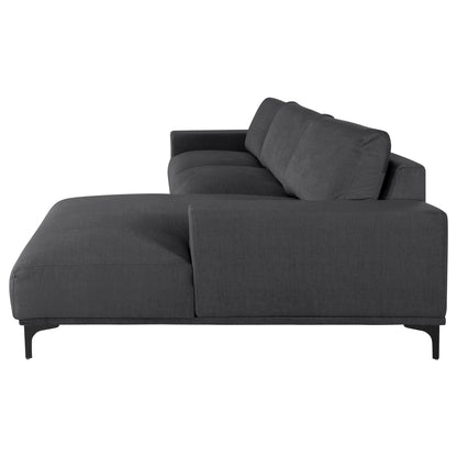 Corner Sofa (right) Noa Hm3278.02r Anthracite Fabric 288x90-157x67-80hcm.