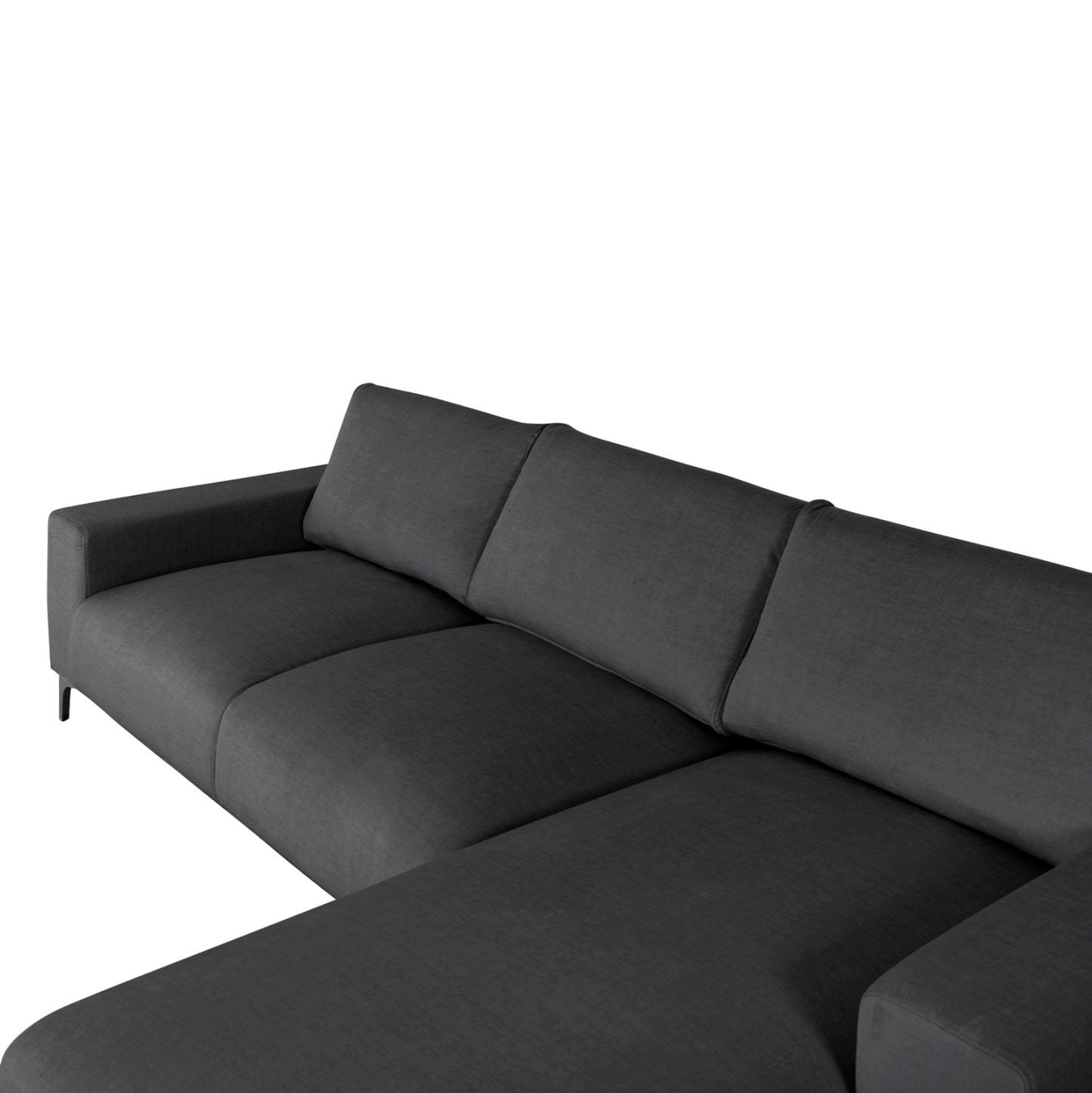Corner Sofa (right) Noa Hm3278.02r Anthracite Fabric 288x90-157x67-80hcm.