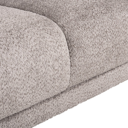 Corner Sofa Symmet Hm3269.01 Light Gray Fabric-glossy Anthracite Legs 314x314x90-102hcm.