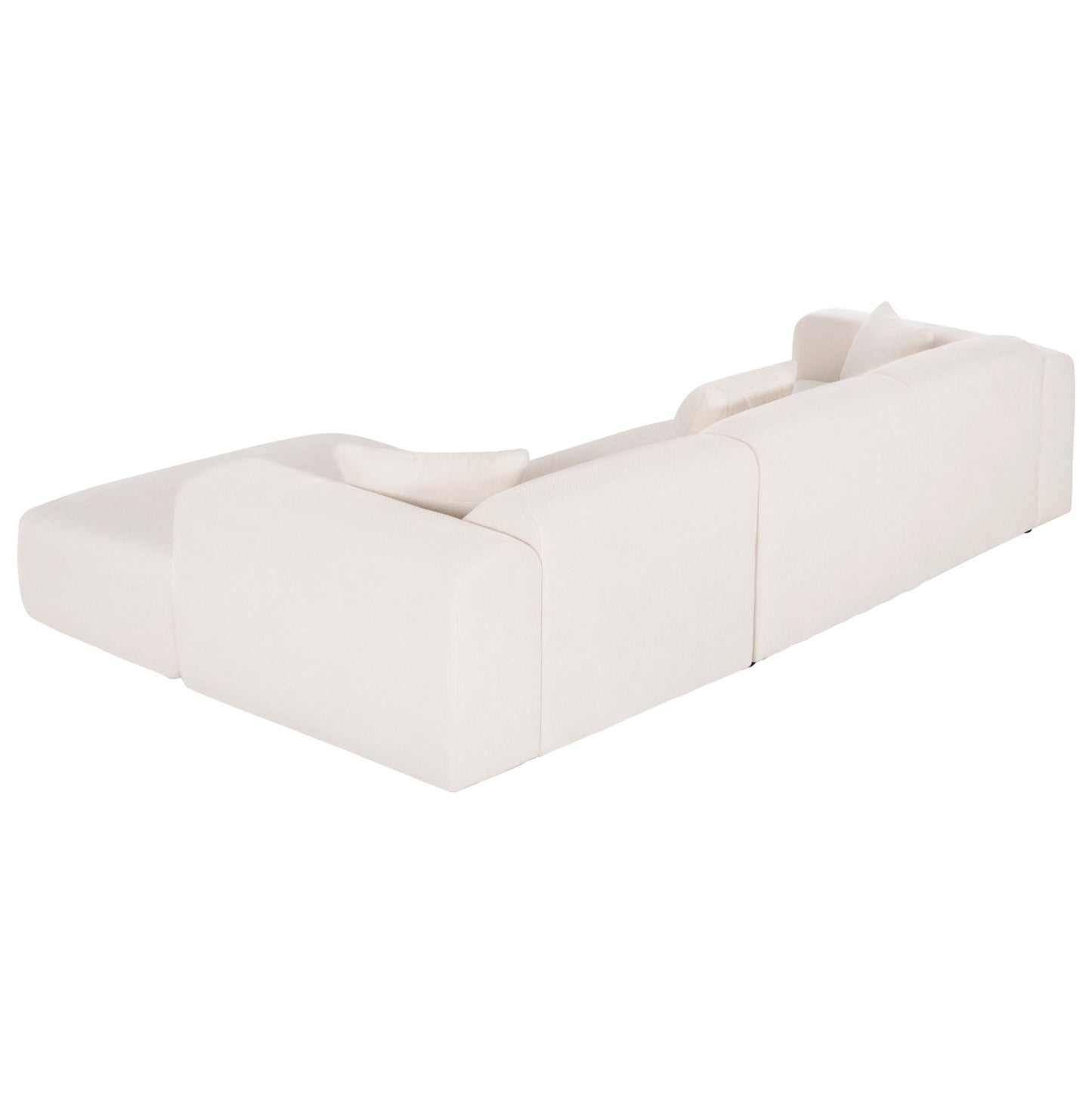 Corner Sofa Bricken Hm3275.02r White Fabric 110-282x98-160x72hcm.