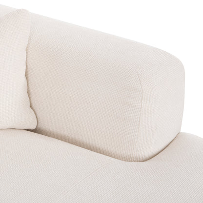 Corner Sofa Bricken Hm3275.02r White Fabric 110-282x98-160x72hcm.