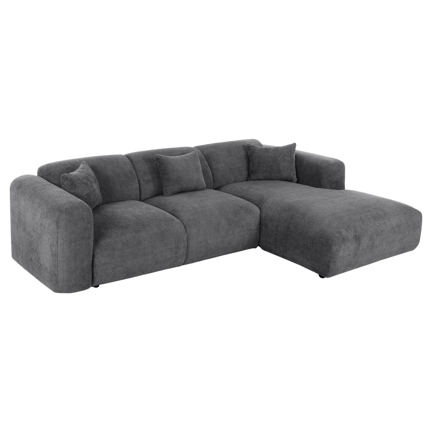 Corner Sofa Bricken Hm3275.04r Anthracite Fabric 110-282x98-160x72hcm.