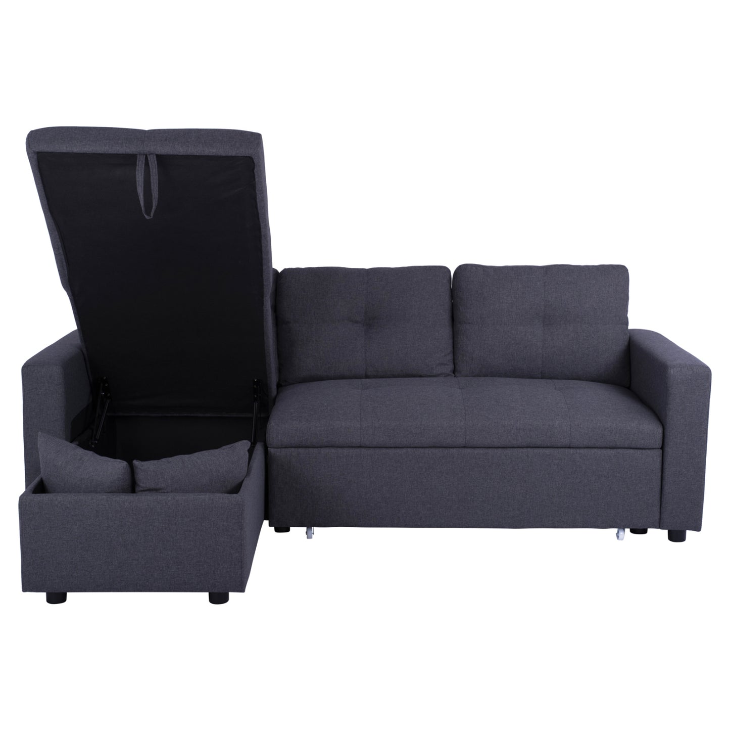 Corner Sofa Bed Wayne 224x147x85 Hm3028.11 Grey Fabric